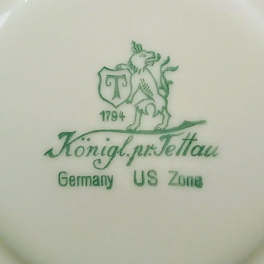 Vintage 1940s Konigl pr Tettau Porcelain Cup & Saucer